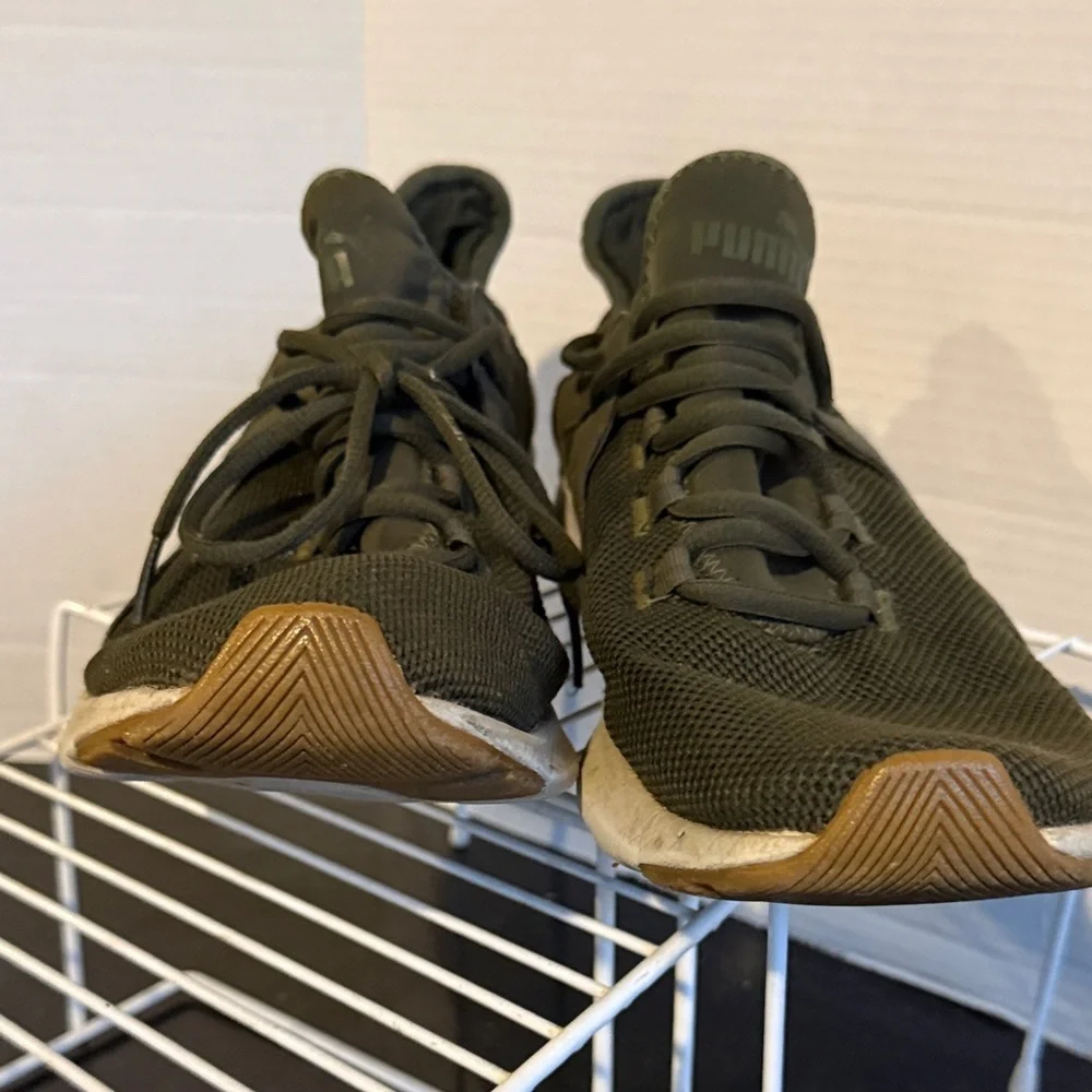 Puma Electron Street Sneakers Olive Green Men 10.5